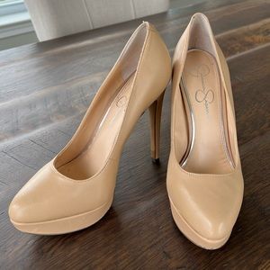 Jessica Simpson Nude Adobe Leonne Platform Pumps